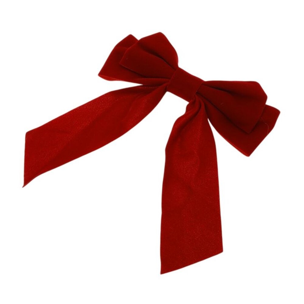 Bow Duckbill Hair Clips Hairdo Clip Wine Red